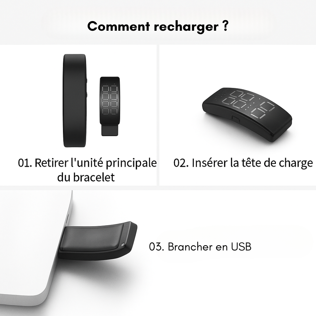Réveil en douceur - montre connectée